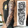 CUTELIILI Halloween Full arm temporary tattoo,12sheets (L19“xW7”) Sleeve Tattoos temporary, Demon Fake Tattoos That Look Real, Tiger Dragon Koi Evil Eyes
