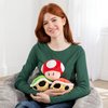 Club Mocchi Mocchi Mario Kart Plushies - Red Shell Plushie - Squishy Mario Toys - Collectible Mario Figures and Cute Stuffed Animals - Holiday Gifts and Stocking Stuffers for Kids - 6 Inch