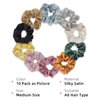 10 Packs Hair Ties Silky Satin Scrunchies for Women Girls Hair Elastic Bands Ponytail Holder Soft Hair Accessories