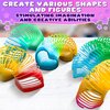 DIMROM 25Pcs Spring Rainbow Party Favor - Goodie Bags Stuffers Mini Party Favors Sensory Rainbow Toy Spring - Bulk Toys Small Toys Stress Relief Items