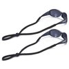 SHINKODA Sports Glasses Straps Fabric Adjustable Sunglass Retainer Cords Eyeglass Holder Strap Sunglasses Lanyard for Men Women and Kids - Pack of 2, Black