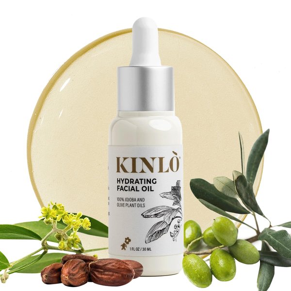 Kinlo Hydrating Face Oil, Jojoba oil, Olive oil with Vitamin E Face Oil Moisturizer Deep Hydration, Nourishing. 1 fl oz facial oil for gua sha massage oil face moisturizer