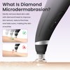 UNOISETION Diamond Microdermabrasion Machine, Handheld Facial Dermabrasion Device, Portable Microdermabrasion Tool with 12 Diamond Tips, Blackhead Removal for Home Travel