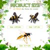 RoundFunny 20 Pcs Honey Bee Figurine Realistic Animal Bee Figurine Set Various Bees Model Fake Bees Early Educational Insect Toy Garden Creatures Collection for Science Project Cake Topper Birthday