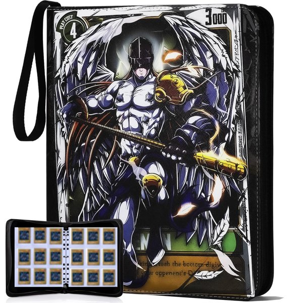 KarlyPro Trading Card Binder Compatible with TCG Cards 9-Pockets Hold 990 Cards