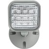 Lithonia Lighting ERE GY SGL WP SQ M12 LED One Single Head Emergency Light, Gray