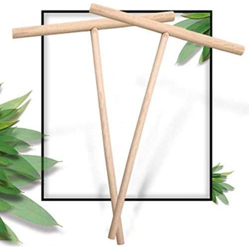 1 PC Wooden T Shape Crepe Maker Pancake Spreader Stick Stick Chinese Crepes Pie Tools Kitchen Accessories Kitchen Diy Tools