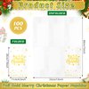 100Pcs Merry Christmas Napkins, Disposable Paper Napkins, Paper Cocktail Napkins Hand Towels for Christmas Dinner Winter Holiday Party Decorations and Supplies, 7.9 x 4.3 Inch