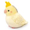 Frankiezhou Home Yellow Cockatiel Plush Toy - Cute Yellow Parrot Stuffed Animals Keychain Toy 5inch, Soft Plush Toy Cockatiel Keyring Pendant Dolls, Gift for Backpack Handbag Charms