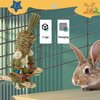 Mechpia Rabbit Toy, Bunny Cage Hanging Chew Toy & Treats for Guinea Pigs Chinchillas Hamsters Rats and Other Small Pets Teeth Grinding