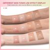 Cream Contour Stick, Face Cream Bronzer Makeup Stick Shimmer Highlighters Body Stick Blendable Long Lasting Highlighter Stick Silky Smooth Formula (1#, Warm Glow)