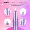 GOLEEXU Nail Drill Electric File: 40000RPM Professional E File Kit Efile Machine Filer for Shaping, Buffing, Removing Acrylic Gel Nails, Manicure Pedicure Kit with 12Pcs Nail Bits, Home Salon Use