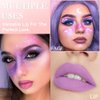 evpct 5Pcs Lavender Baby Pink Rose red Violet Plum purple Matte Liquid Lipstick Lip Stain Sets for Women Matte+Lipstick Long Lasting 24 hr Hours Magic Lipstick 24 Hours original Waterproof Set01