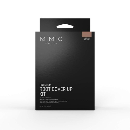 Mimic Color Root Touch Up Grey Hair Concealer Medium Brown Root Cover Up
