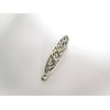 Generic Shiny silver tone metal vine alligator hair claw clip fine hair
