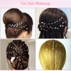 Hair Face Gems Kit with Makeup Glue, Colorful Face Jewels Clear Silver Face Rhinestones, Picker Pencil Tweezer and Brush for Face Eye Hair Body Makeup