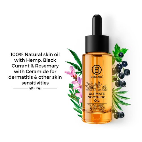 BRILLARE Ultimate Soothing Oil, Complete Natural Body Oil With Rosemary (30 ML), Zero Chemicals