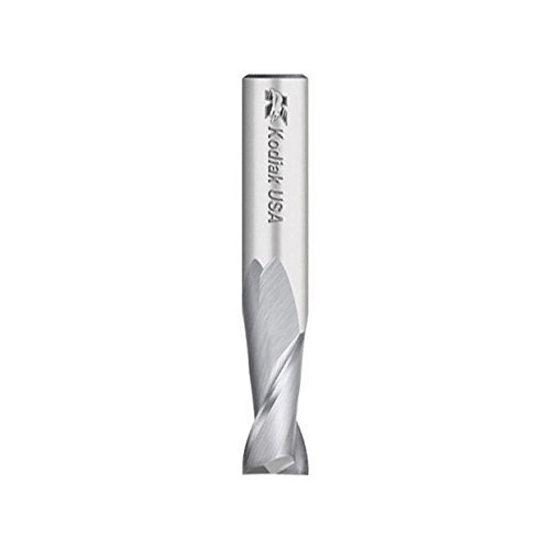 Kodiak Cutting Tools KCT129732 USA Made Solid Premium Carbide End Mill, 2 Flute, 1/4" Shank, 3/4" Length of Cut, 2-1/2" Overall Length, 1/4" Diameter