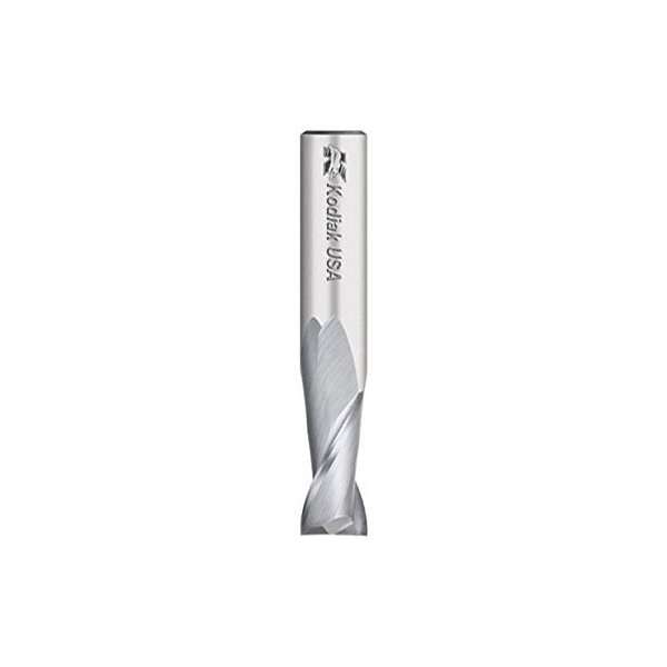Kodiak Cutting Tools KCT129732 USA Made Solid Premium Carbide End Mill, 2 Flute, 1/4" Shank, 3/4" Length of Cut, 2-1/2" Overall Length, 1/4" Diameter