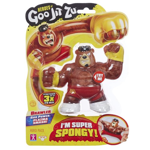 Heroes of Goo Jit Zu - Single Spongy Bear Action Figure, Brawler, Multicolor (41031)