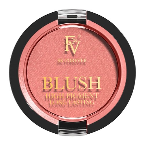 FV Long Lasting Powder Blush, Lightweight Smooth & Blendable Blush for Cheeks, High Buildable Color Blush Powder, Transfer-Resistant Shimmer Finish Cheek Makeup (Rose Shimmer, 0.17 OZ)