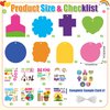 Religious Sunday School Crafts for Kids - 40Set Bulk Christian Bible Stories DIY Sticker Hanging Ornament Craft Kit for Classroom VBS Activities Sunday School Carnivals Christmas Holiday Exchange Gift
