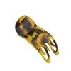 Parcelona French Simply Bear Paw Medium 3” Celluloid Acetate Side Slide In Jaw Yoga Fine Hair Claw Clip for Women and Girls (Light Tortoise Shell)