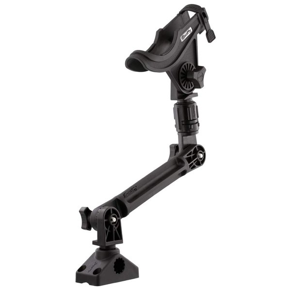Scotty Baitcaster Rod Holder w/ 0429 and w/ 0241L (Black) 0388-BK