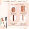 Dill Bits for Nails 2 PCS, 3/32'' Safety Nail Drill Bits, Smooth Top Carbide Bits for Acrylic, Soft Gel, Medium Nail Bit Set for Manicure Pedicure, Beginners Bits, Rose Gold & Sky Grey (M)