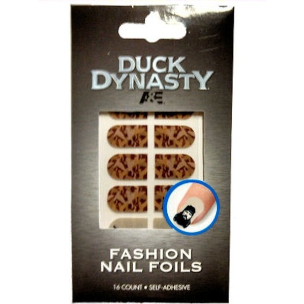 Duck Dynasty Nail Foils CAMO Jase Robertson Nail Art 16 Self Adhesive Nail Fashion Nail Art