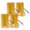 GLESOURCE (4 Pack 2.4V 1100mAh Battery Replacement for Exit Sign Emergency Light Exitronix 10010036 Lithonia 10010034 Interstate NIC1394 BEL-179