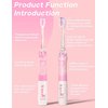 SEAGO Kids Electric Toothbrushes Sonic Toothbrush, Soft Battery Powered Tooth Brush with Smart Timer,Waterproof Replaceable Deep Clean for Kids(Age of 3+)，Child Electric Toothbrush (977Pink)…