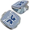 BleuReign(TM) Blue Striped Butterfly Compact Mirror