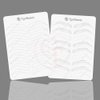 2pcs Double Sided White Silicone Nano Hair Stroke Practice Skin Permanent Makeup Microblading Practice Pad Sheets for Eyebrow Training (2pcs)