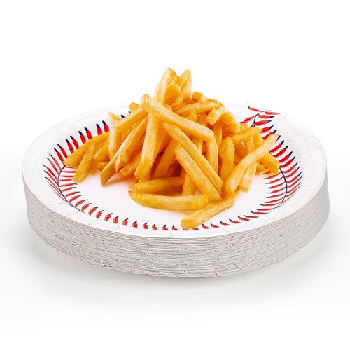 Kingrol 100 Pack Baseball Plates, 9" and 7" Baseball Themed Party Supplies Birthday Decor, Disposable Paper Plates, Round Food Serving Tray for Kids Serves