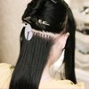 Molain 25 Pieces Heat Shield Guards for Hair Extension, Clear Hair Extensions Shield Circular Single Hole Round Shield Spacers Templates Fusion Glue Protector for Hair Extension Bonding(Clear)