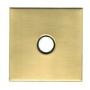Corla Modern 3.5” Square Shower Arm Flange | Universal Extra Large Replacement Escutcheon Cover Plate (Brushed Gold)