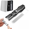 Nail Clippers, Ultra Sharp Sturdy Fingernail and Toenail Clipper Automatic Nail Clippers for Men, Nail Clippers for Thick Nails Easy to Use (Black)