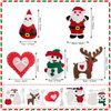 Jtnohx 5 Sets Sewing Kit for Kids, Felt Christmas Ornaments Set, DIY Craft Kits - Christmas Deer, Santa Claus, Snowman, Heart, Christmas Tree Decor for Home Party Decorations