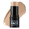 Cream Bronzer Stick, Multi-use Contour Stick for Face Shaping, Matte Finish Beauty Wand for Sculpt the Face, Easy to Apply, Longwear, Waterproof, Buildable and Blendable Color (#13, 1PC)