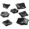 Q-Workshop Metal Mythical 7 Polyhedral Ornamented Dice Set