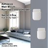 kulusion 3 Pcs Remote Control Holder, Wall Mount Pen Holder Hole-Free Self Adhesive Phone Charging Organizer Pencil Storage Containers for Home Office School Supply Orgaizer ​(White