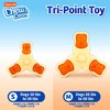 Hartz Chew ‘n Clean Chew Toy and Treat in One Chicken Flavored Tri-Point Dog Toy, Medium