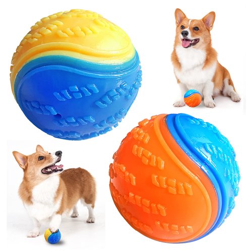 YIFONJ Dog Toys Ball,Interactive Dog Toy, Suitable for Dogs pet Vocal Toy Ball(Two-Pack)
