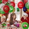 63 Pcs Christmas Latex Balloons 12 Inch Red Green and White Balloons Merry Christmas Balloons for Santa Party Xmas Holiday Party Decorations Supplies