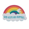 Fun Express Rainbow Magnet Craft Kit for Kids - 6"x4" God Keeps His Promises - Perfect for Creative Home Activities & Group Projects - 12-Pieces
