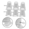 Yardenfun Craft Essential Wind-Up Toy Movement Mechanism - 6pcs Clockwork DIY Parts for White Walking Feet for Artistic Creations Wind Up Mechanisms for Easter Eggs Small Wind Up Toys for