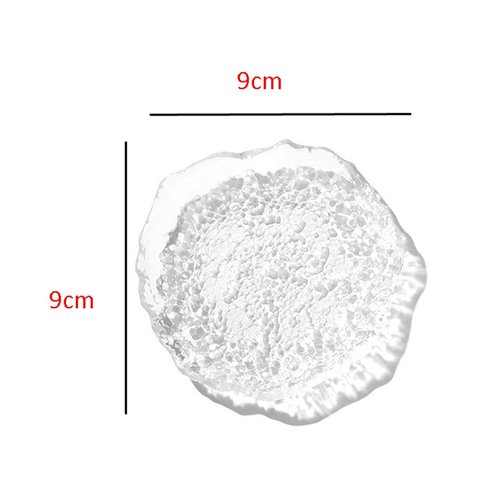 1Pc Transparent Glass Nail Art Palette Cosmetic Mixing Tools Nail Paint Palette Nail Art Mixing Palette Drawing Color Palette for Nail Art Nail Tip Holder Nail Art Display, Clear