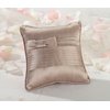 Lillian Rose Taupe Simple Pleated Silk Wedding Ring Pillow