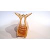 Generic Peach orange and creme marbled hair claw clip